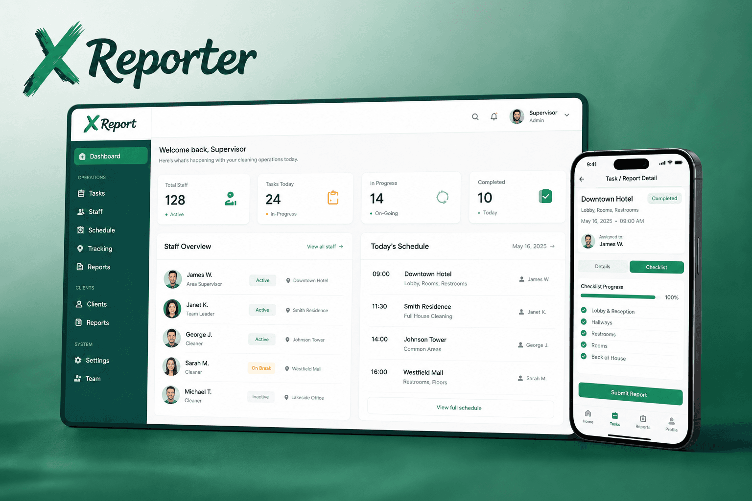 XReporter — AI-generated presentation based on Milan’s project references