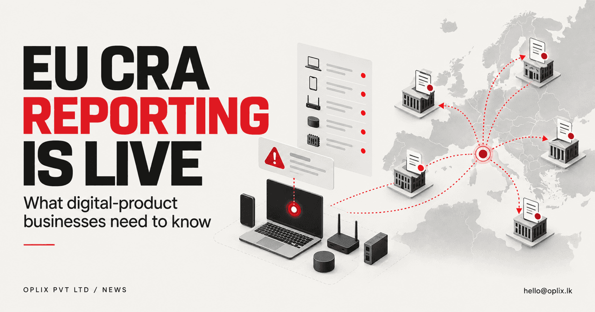 Oplix illustration of a secure European vulnerability-reporting workflow for software products